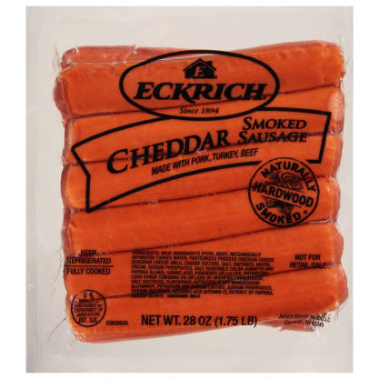 Smoked Cheddar Sausage Link, 6/28 Oz